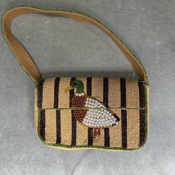 NEW Anthropologie The Fiona Beaded Bag: Animal Edition- Duck - Picture 3 of 7